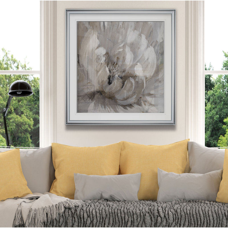 « burst of spring ii », peinture, H 24 po x l 24 po x P 1,5 po, Cadre argenté
