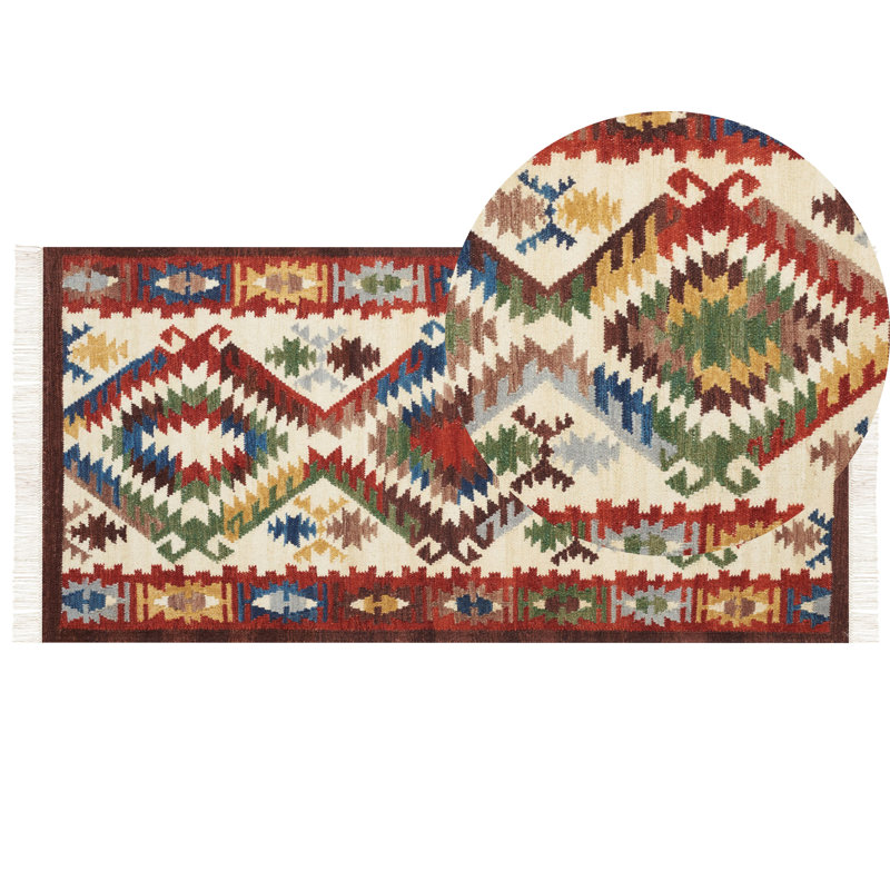 Richmute Southwestern Hand Woven Area Rug, Rectangle 80 x 150cm