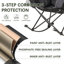  Fauteuil de camping berçant surdimensionné pliable pour l'extérieur avec porte-gobelet, support 300 lb-158032307