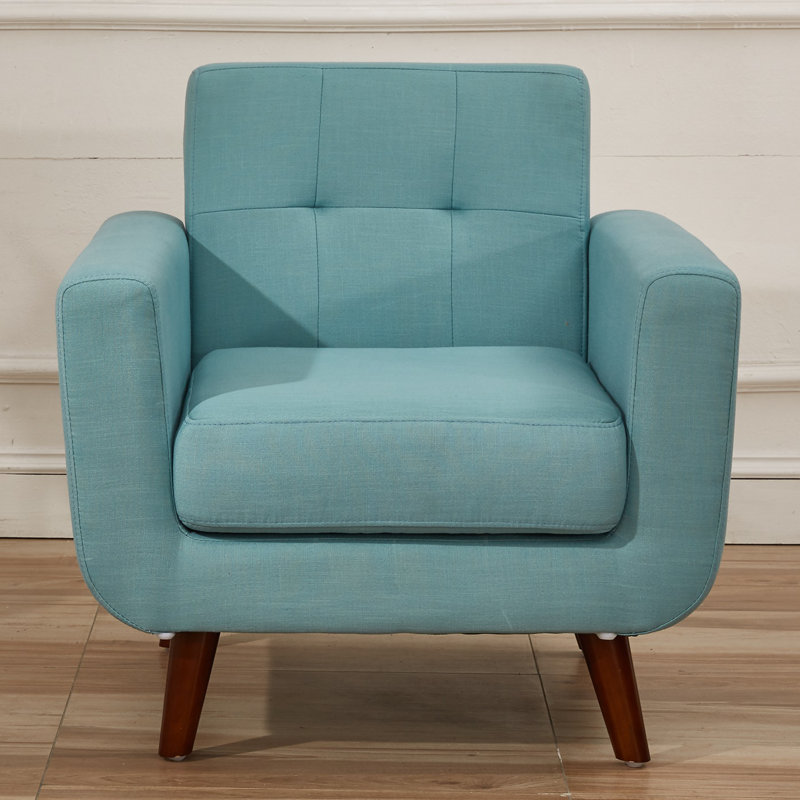 Zohaib Upholstered Accent Chair, Eton Blue