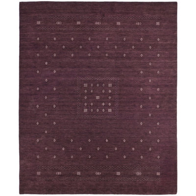Simi Geometric Area Rug in Purple