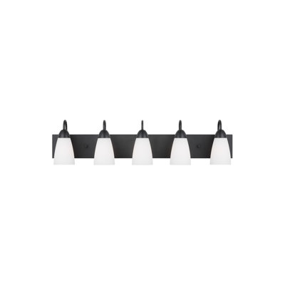 5 Light Frosted Dimmable Vanity Light