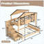 Lit superposé simple au dessus d'une maison double avec portes coulissantes de grange, tablettes de rangement et escalier de rangement, conception de maisonnette, naturel