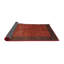 Rouge abstrait/Tapis décoratif brun-2032631174