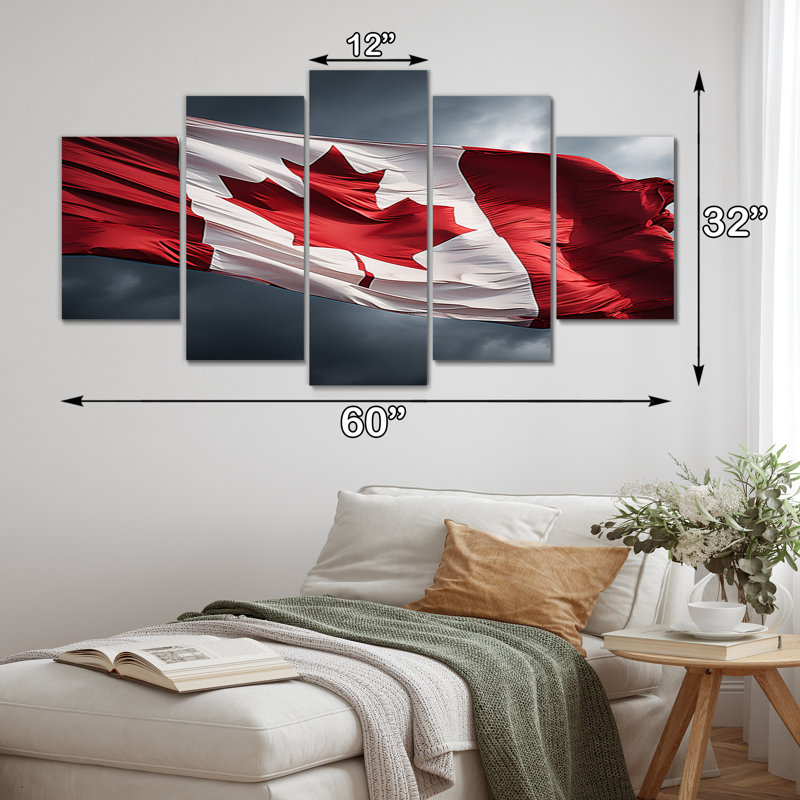 Canada Canada Pride II - ensemble d'art mural en métal Canada