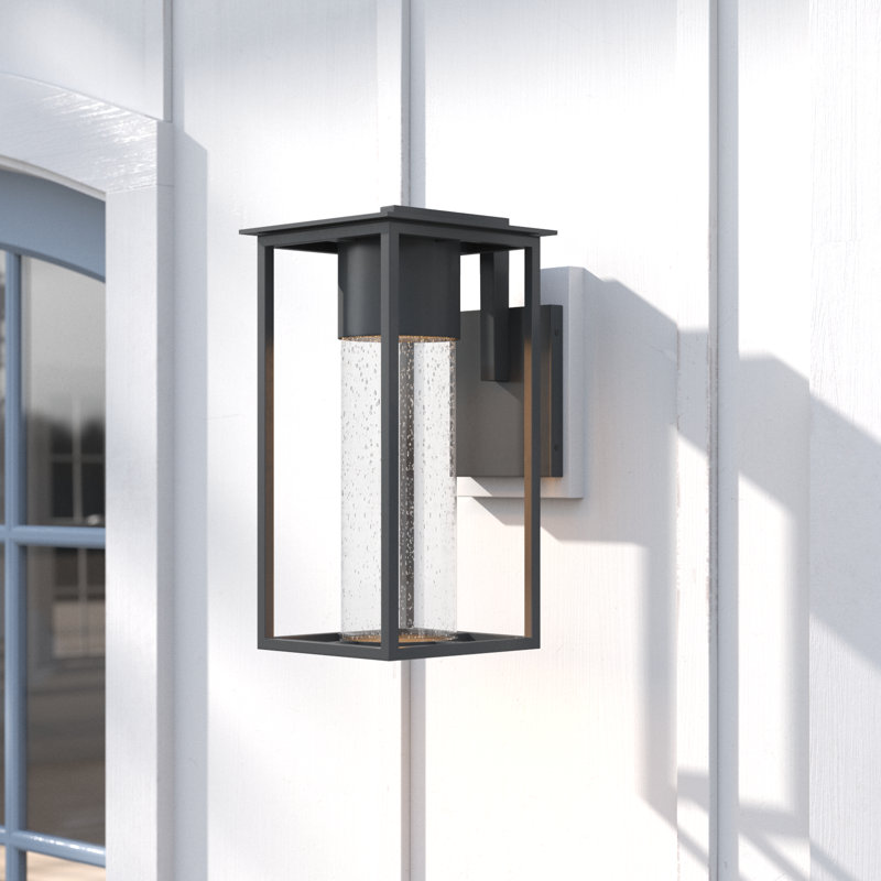 Wall Light, Black, 16" H x 8" W x 10" D