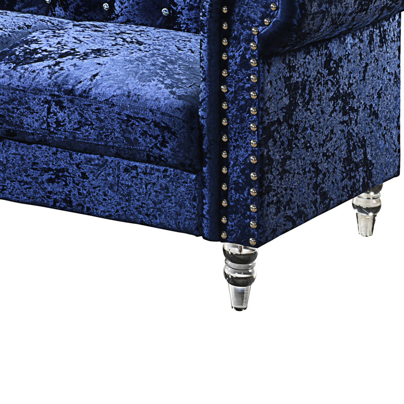 Chaise en velours Anina (chaise incluse seulement)