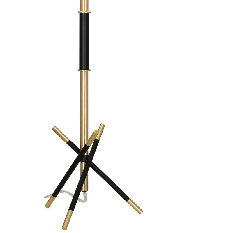 Thatcher Table Lamp, Modern Brass Accents