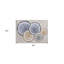 Tapis intérieur antidérapant beige et doré 2 pi x 3 pi