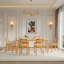 Chaise d'appoint en bois massif Lark Manor - Ensemble de 2 chaises de salle à manger modernes à dossier droit en bois moyen