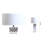 Norgren 1-Light White And Grey Ceramic Table Lamp With A Shade