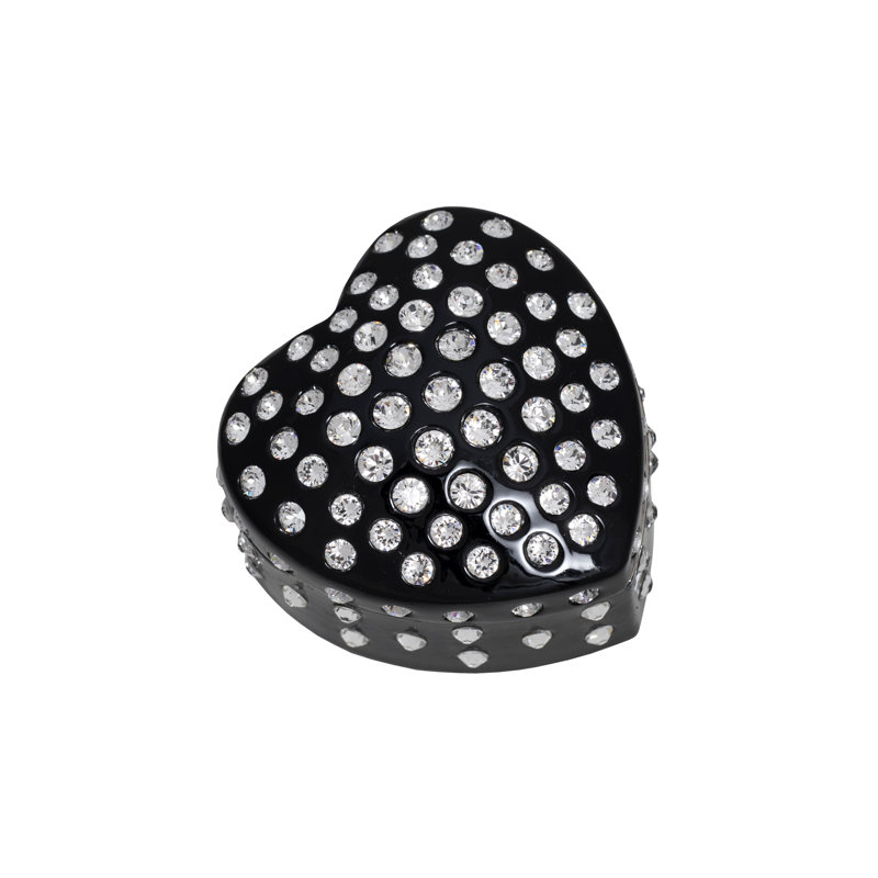 Sempre Metal Jewelry Box, Black