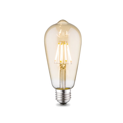 6W E27 Dimmable LED Vintage Edison Light Bulb Amber
