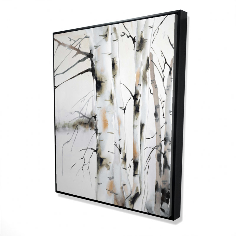 Winter Birches Print On Canvas