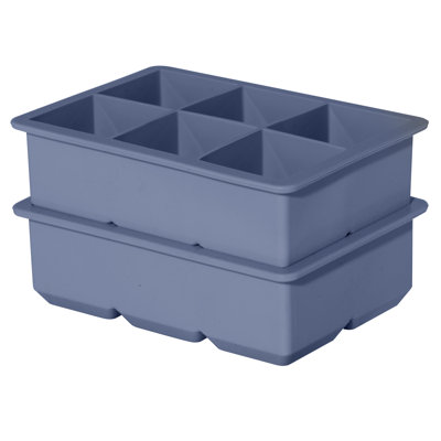 Set of 2 Large (2") Ice Cube Trays