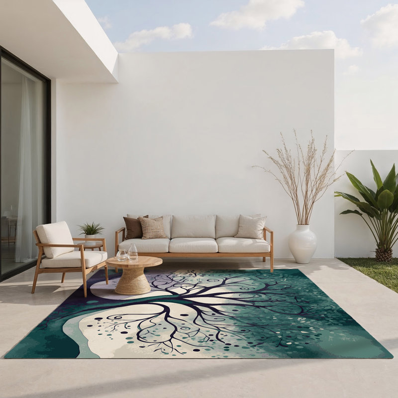 Tapis intérieur et extérieur Celestial Veil, Rectangulaire 2 pi x 3 pi