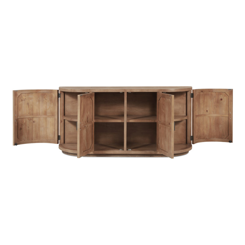 Nicola 71'' W Solid Wood Sideboard, Brown