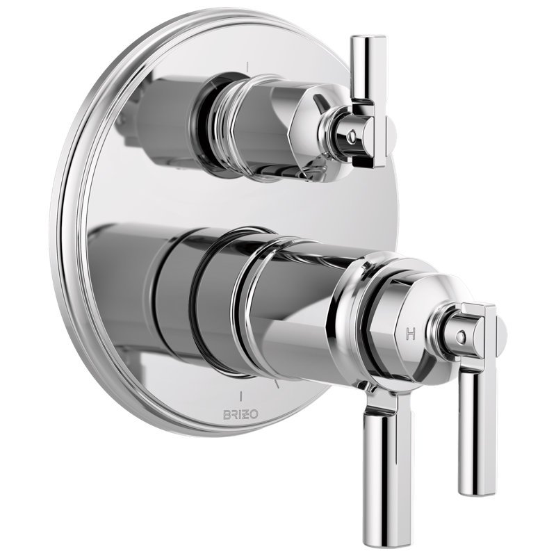 Invari® TempAssure® Thermostatic Valve with Integrated 3-Function Diverter Trim, Chrome