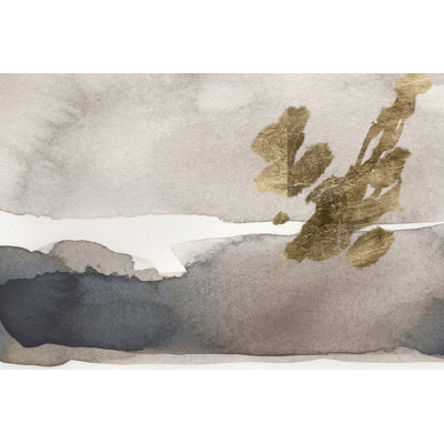 Watercolour With Gold II by Jacob Green - Wrapped Canvas Painting