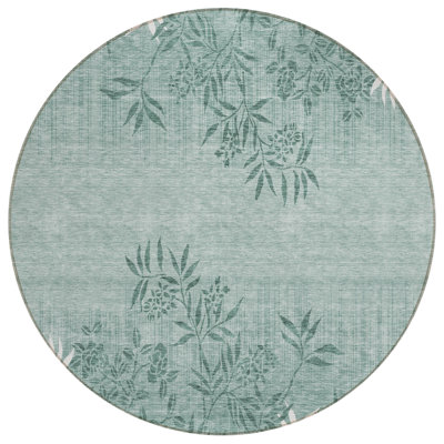 Lacari Washable Floral Indoor / Outdoor Rug