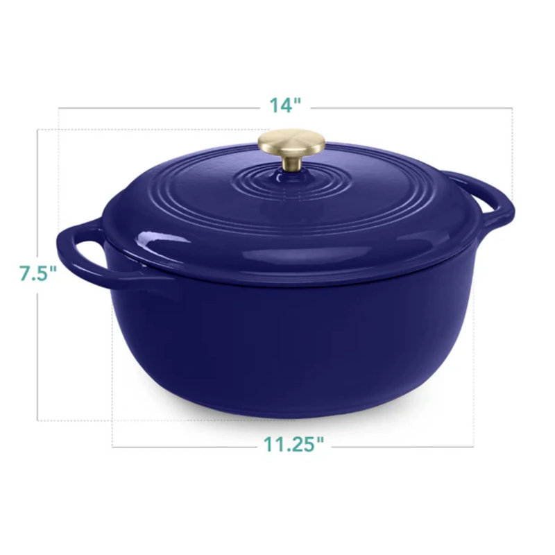 Dutch Oven- 6Qt, Sapphire Blue