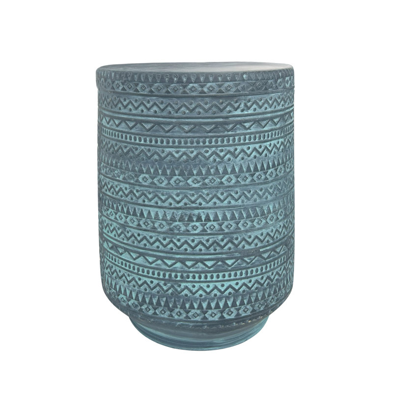 Retro ceramic stool, Blue
