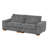 Kitson 89'' Recessed Arms Modular Sofa-662625239