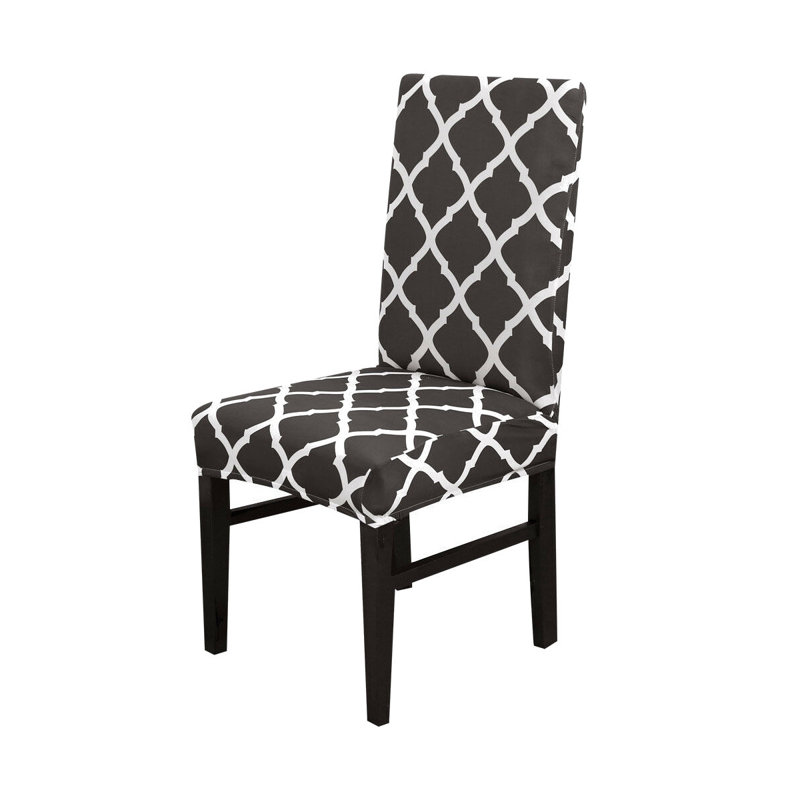 T-Cushion Dining Chair Slipcover, Light Black