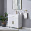 Ensemble de meuble-lavabo simple 30 po blanc moderne