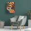 Art mural sur toile tendue - Décoration murale «Noble terra cotta II» de marcheur pour salon, chambre à coucher ou bureau - 35 x 47