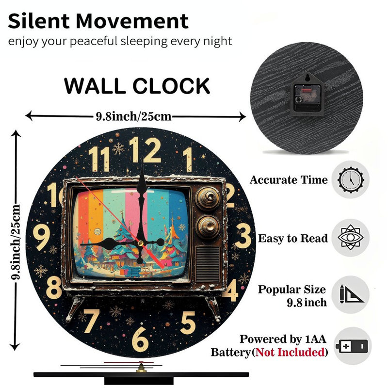 Horloge télé rétro
