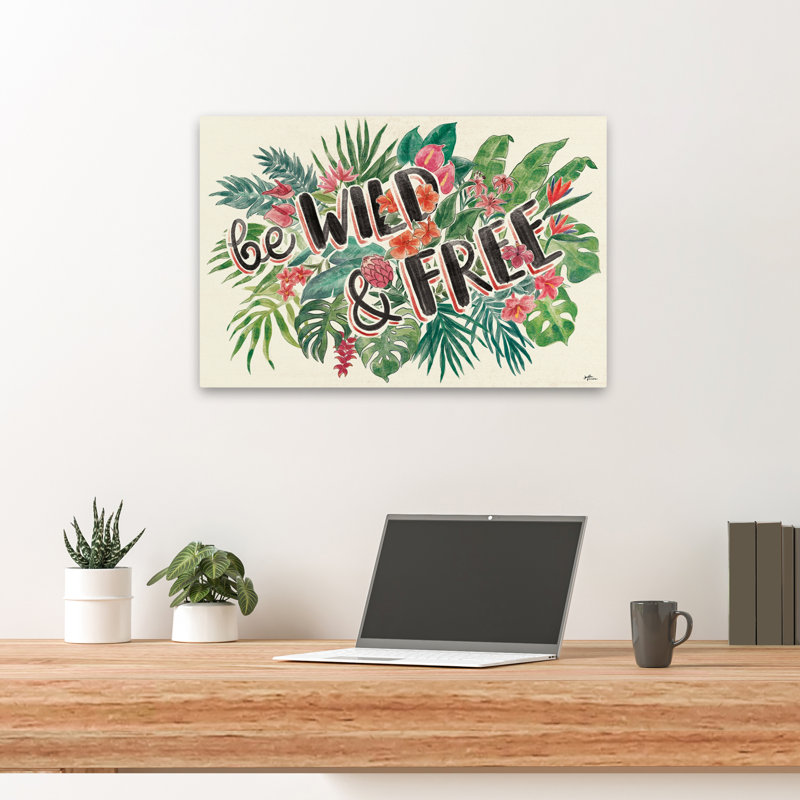 Jungle Vibes VI - art fougère fleur de fougère Anthurium, H 16 po x l 24 po