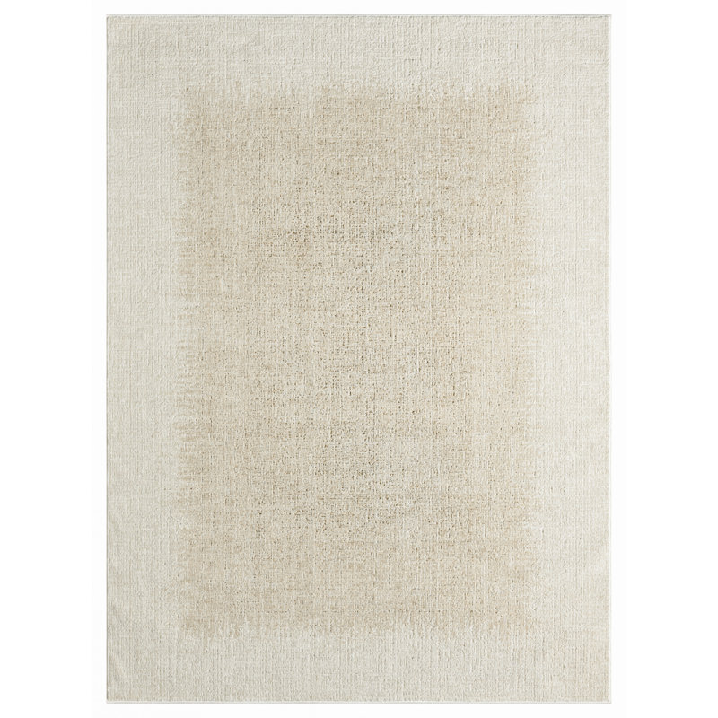 Tapis d'intérieur moderne ivoire DKNY Grand Street, Rectangle 3 pi 11 po x 5 pi 11 po