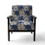 Chaise d'appoint florale Cobalt-6885388