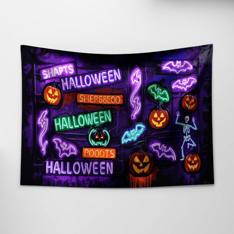 Tapisserie murale «Halloween», 68 po x 80 po