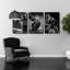 3Pcs Football Canvas Wall Art Black and White Sports Athletes Wall Decor Pictures American Rugby Posters Prints For living room Man Cave Boy Bedroom Locker Room Dorm Decoration-1011338825