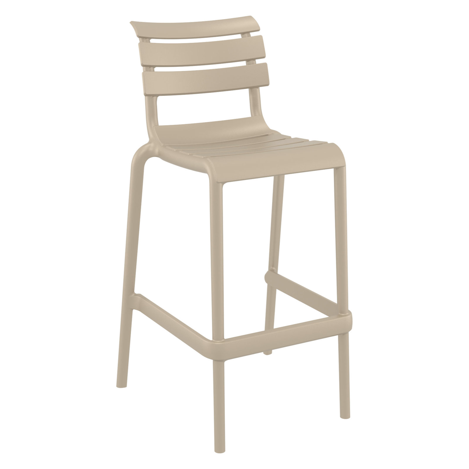 Ruta Outdoor Counter Stool, 29.50", Taupe