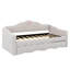 Lit de jour simple rembourré avec lit gigogne escamotable en forme de vague-224589452