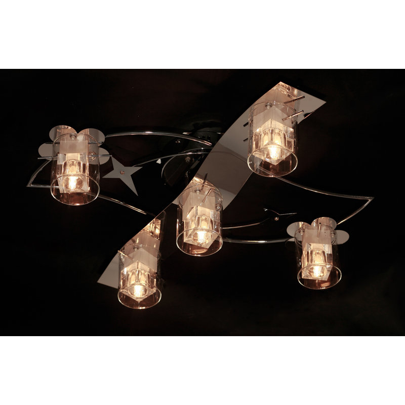 Watertown Glass Semi Flush Mount
