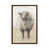 Toile avec cadre en bois brun classique est en rupture de stock