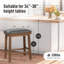 Tabouret de comptoir 24 po Jelissa-551147444-538786535