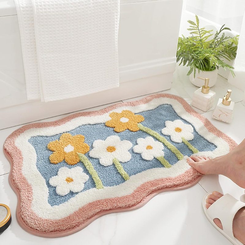 Manufactured Wood Non-Slip Bath Mat