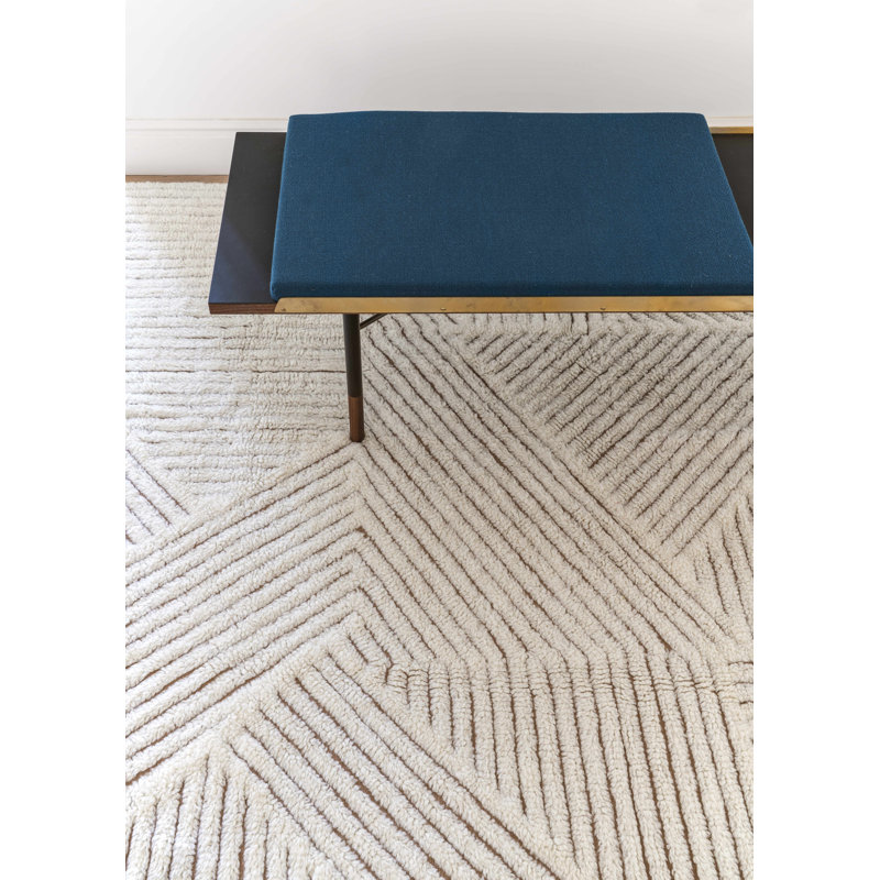Fields Handmade Wool Abstract Area Rug