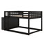 Lit superposé double au-dessus de double avec 4 tiroirs, 3 tablettes, structure de lit superposé en bois avec garde-corps, échelle-1672137072