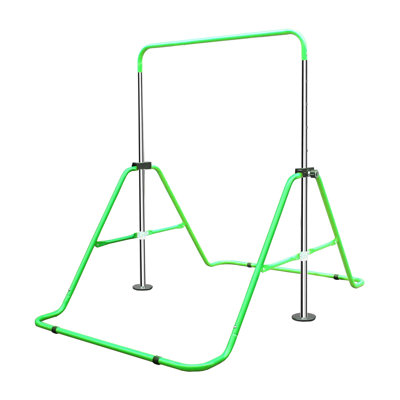 Height Adjustable Expandable Gymnastics Bar for Kids - Purple Steel Training Equipment