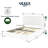 Criselle Bed Frame with Headboard Boucle Bed Frame with 4 Drawers Storage Bed Adjustable Headboard