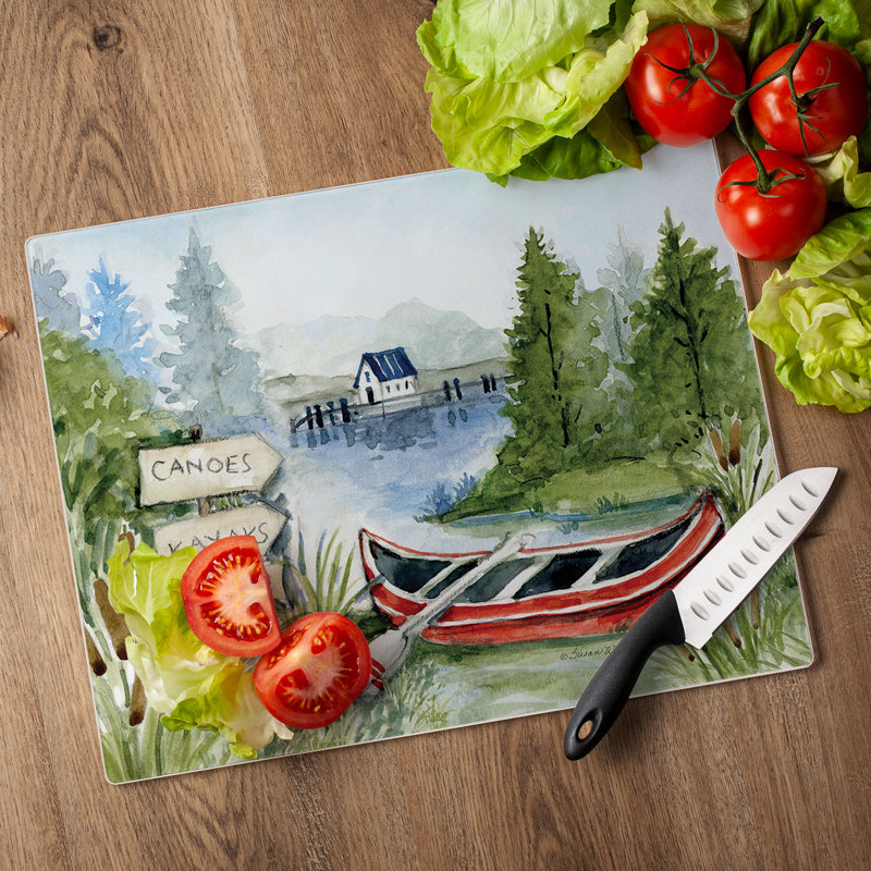 Planche à découper en verre trempé 12 po x 15 po Lake Living