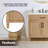 Solana 35.2" Single Bathroom Vanity Base Only in Weathered Fir