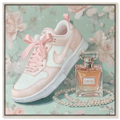 Petite and Cute Sneaker Canvas Glam Art Prints by Art Remedy