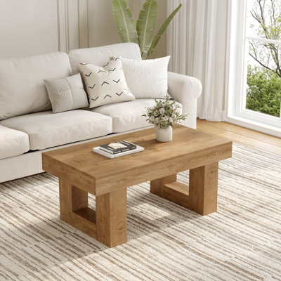 42" Farmhouse Coffee Table, Rustic Coffee Tables For Living Room
